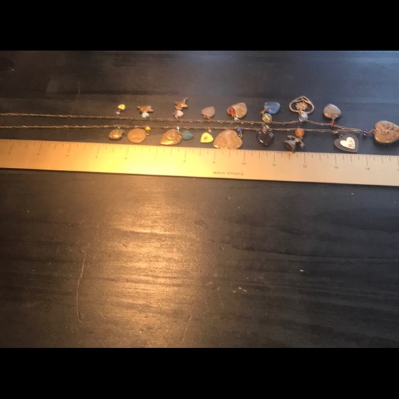 Vintage Glass Works Studio heart charm necklace - Picture 4 of 6